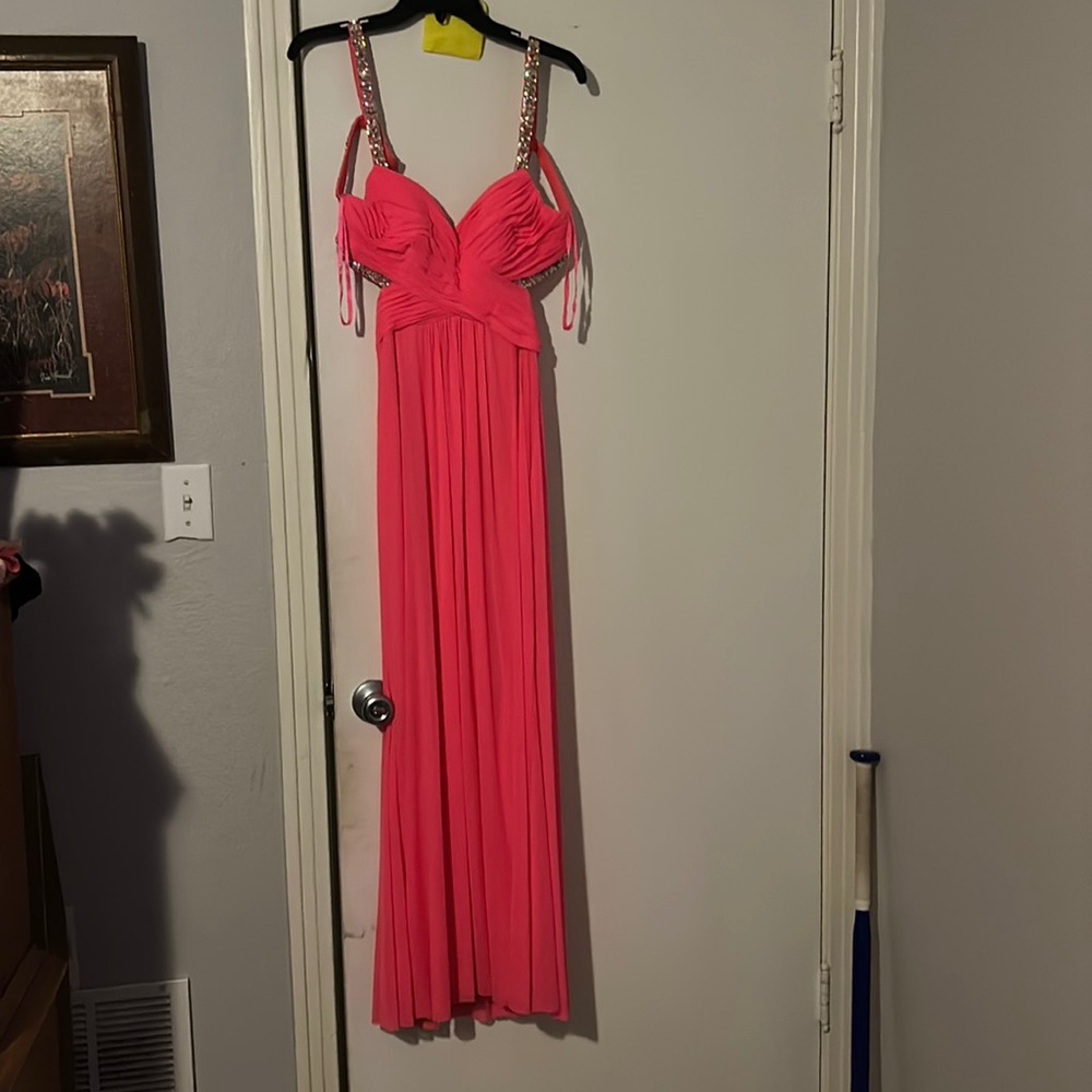 Hot pink dress